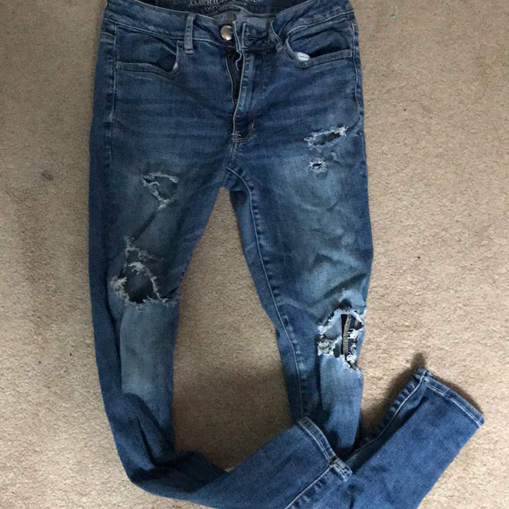 American Eagle Ripped Skinny Jeans